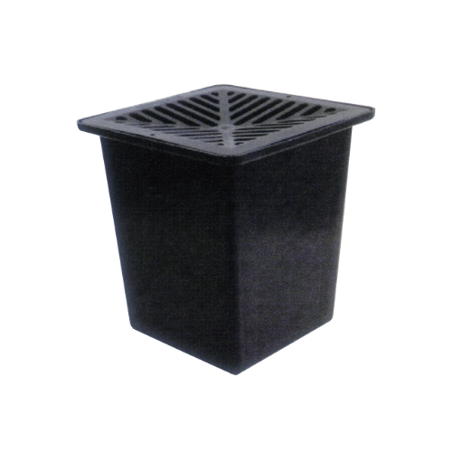 300mm STORMWATER PIT WITH BLACK POLYMER GRATE
