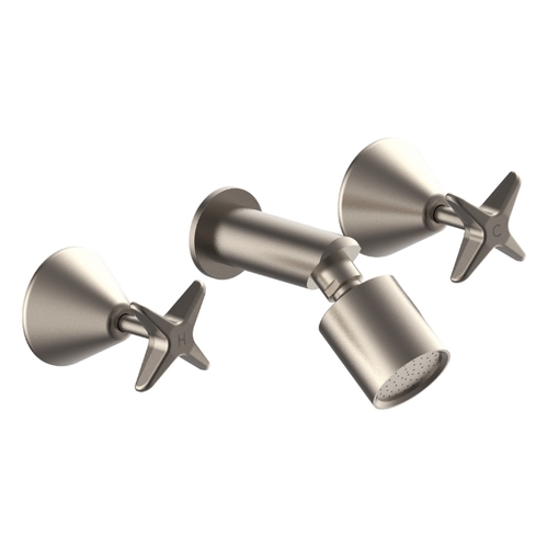Aurora Star Shower Set - Sileno Shower - 3 Star - Jumper Valve Brushed Nickel