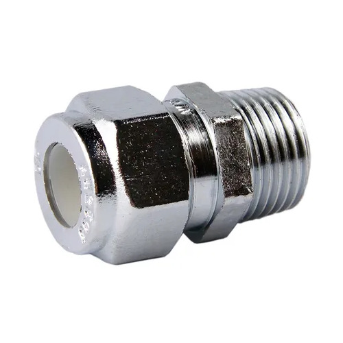 15MI X 15C Nylon Compression Union Chrome Plated 