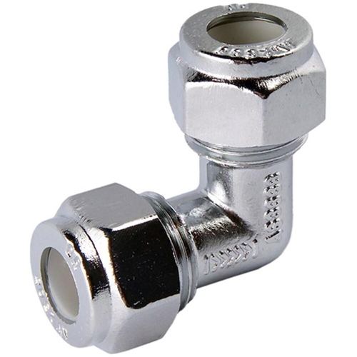 Nylon Compression Elbow Chrome Plated 15C X 15C LF