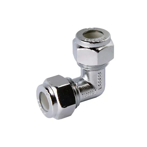 20C X 20C Nylon Compression Elbow Chrome Plated 