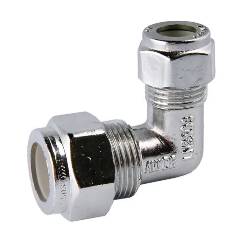 20C X 15C Nylon Compression Elbow Reducing Chrome Plated 