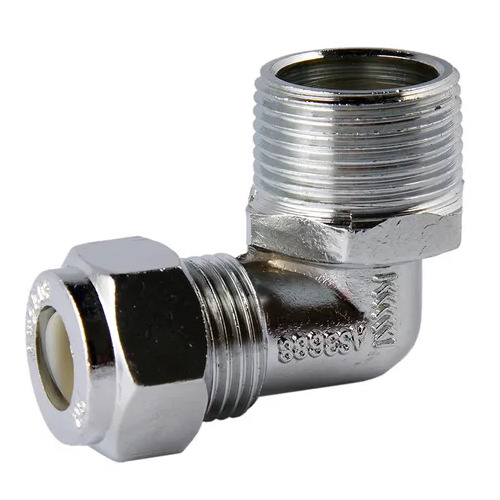20MI X 15C Nylon Compression Elbow Chrome Plated 