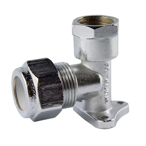 15FI X 20C Nylon Compression Elbow Reducing Lugged Chrome Plated 