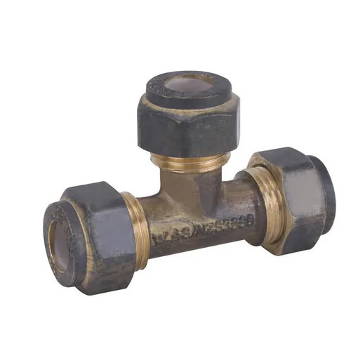 15C X 15C X 15C Nylon Compression Tee Triple Brass 