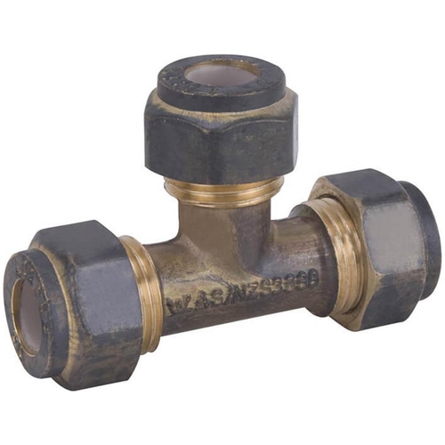 20C X 20C X 20C Tee Triple Union Nylon Compression Brass