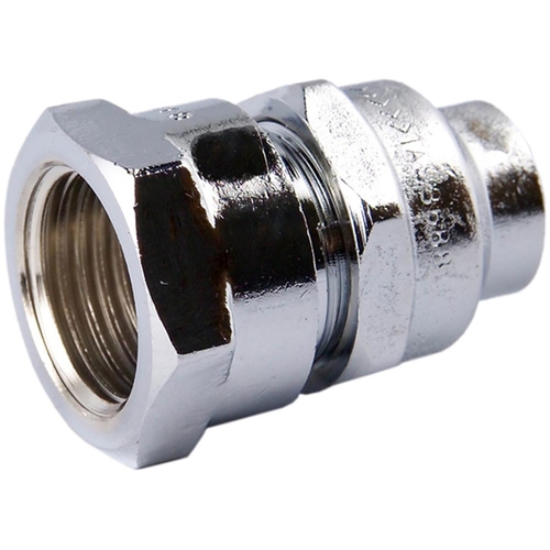 15mm FI X 15mm FL Flared Compression Union Chrome