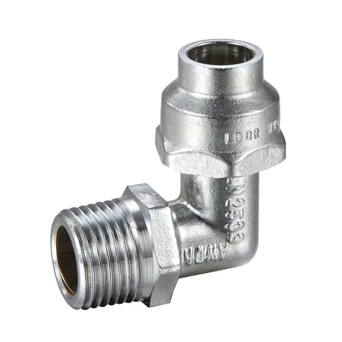 15MI X 15C Flared Compression Elbow Chrome Plated 