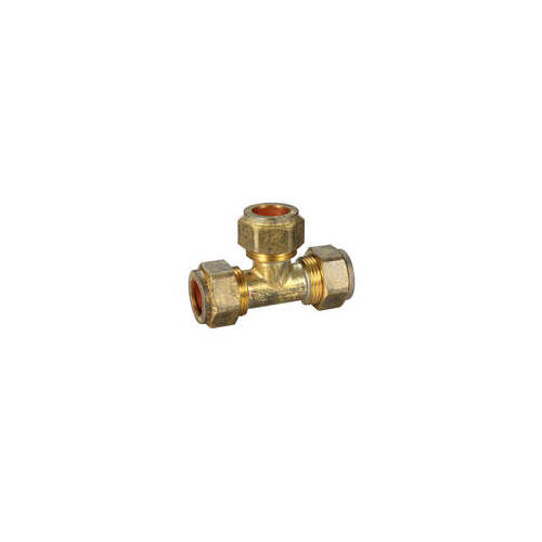 15C X 15C X 15C Copper Compression Tee Brass 