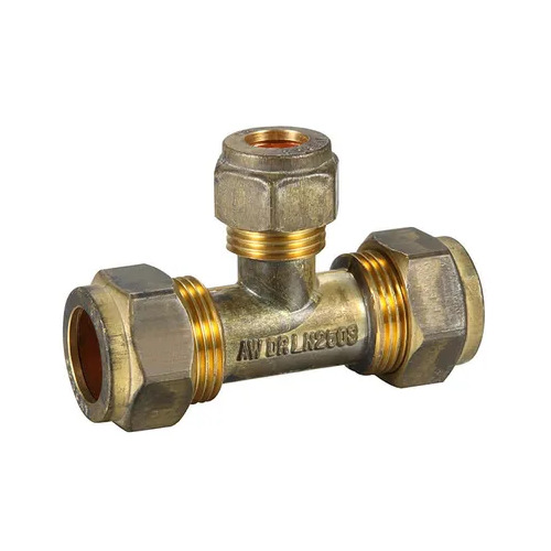 20C X 20C X 15C Copper Compression Tee Brass Reducing 