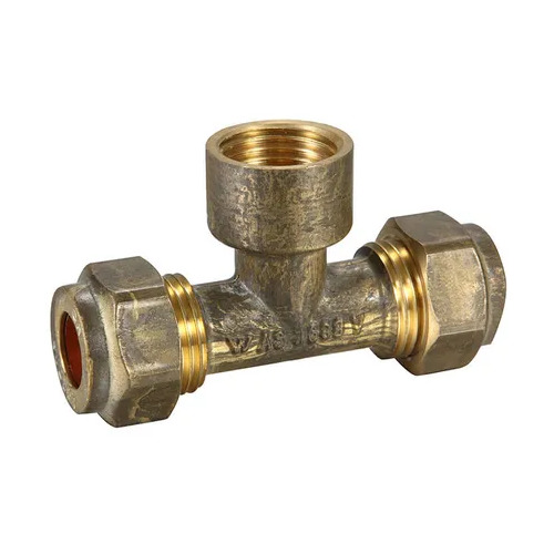 15C X 15C X 15FI Copper Compression Tee Brass 