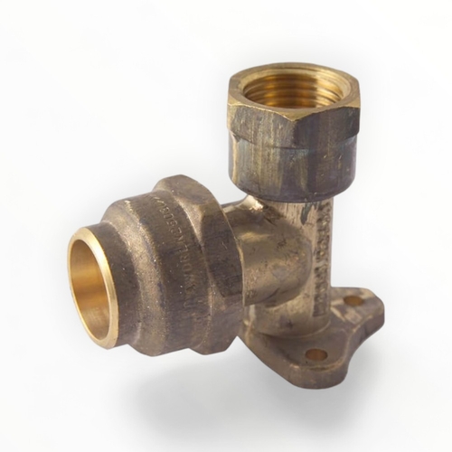15mm FI X 20mm FL Flared Compression Elbow Lugged Reducing Brass
