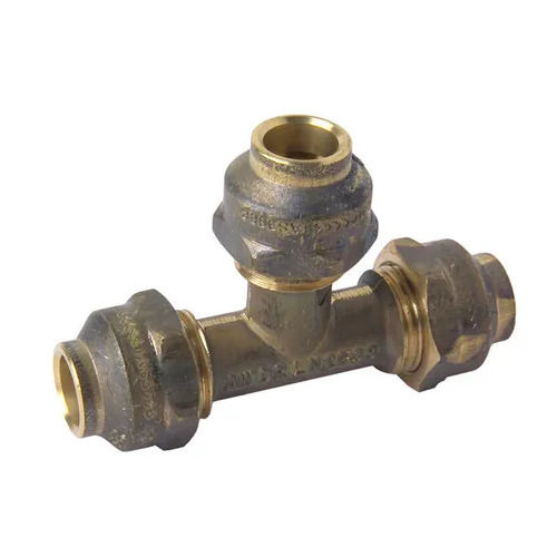 20C X 20C X 20C Flared Compression Tee Brass 