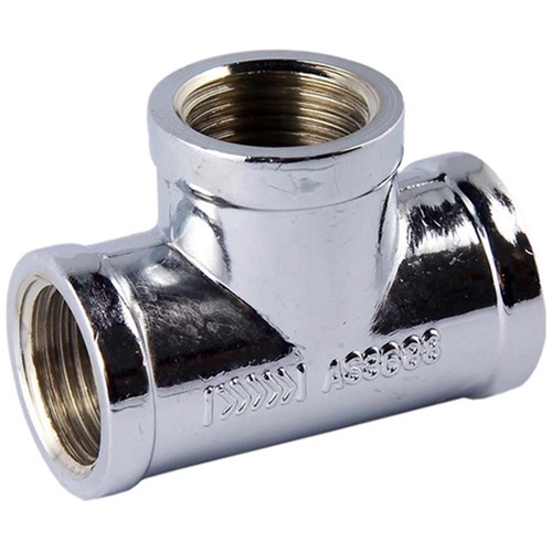 15mm Chrome Tee FI Brass