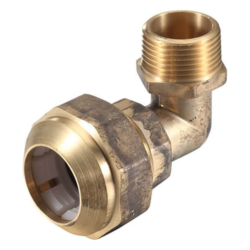 Poly Connection Elbow Brass 20MI x 25PE