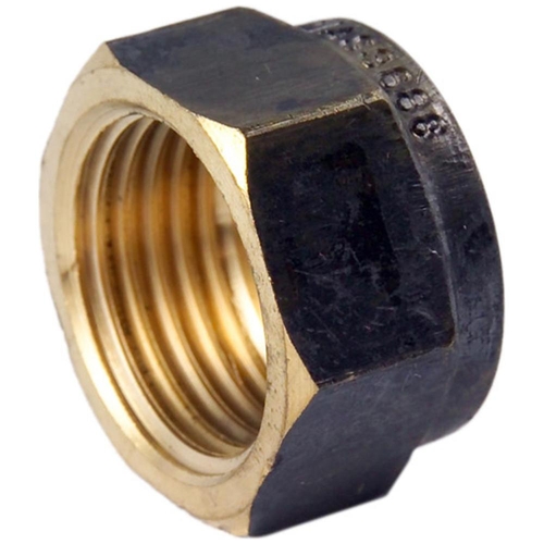 25mm Hexagon Cap Brass