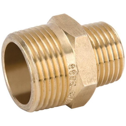 10MI X 4MI Hexagon Nipple Reducing Brass