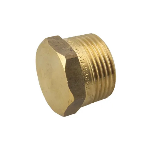 20mm Hexagon Plug Brass 