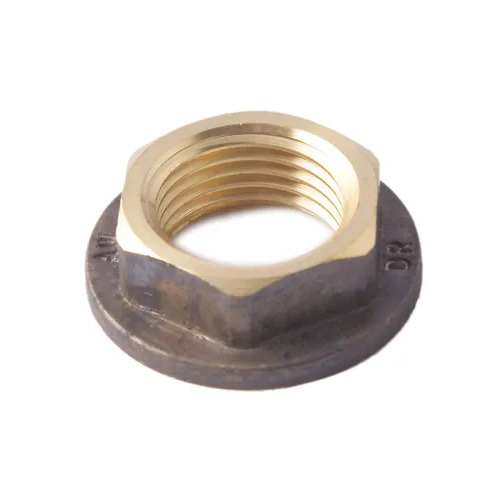 50mm Flanged Back Nut Brass 