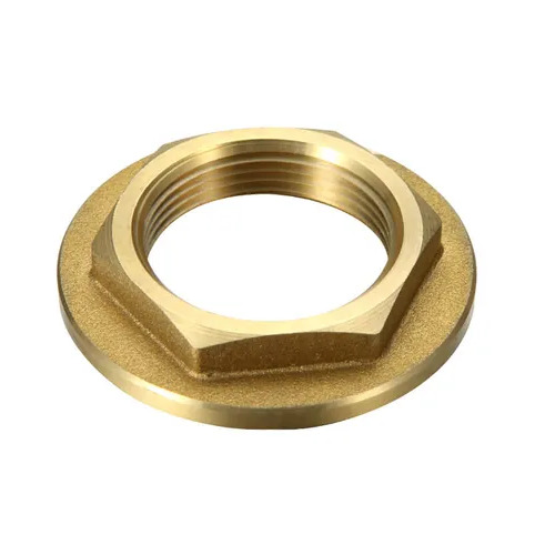 50mm Wide Flanged Back Nut Brass 