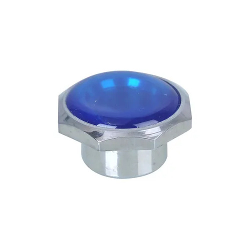 Buttons  Blue Chrome Plated