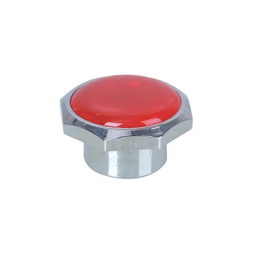 Buttons  Red Chrome Plated