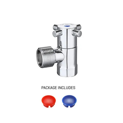 1Washing Machine Stop Capstan 1/4 Turn Cer Disc Chrome Plated