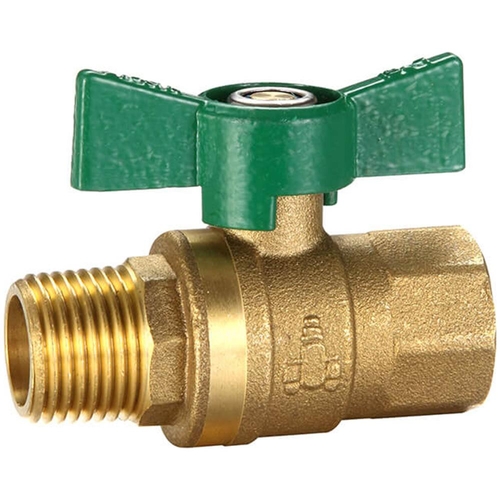 Dual Approved Ball Valve Butterfly Handle MI X FI 20mm Brass