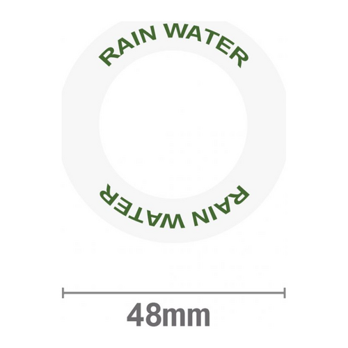 Rainwater Green on Clear Label