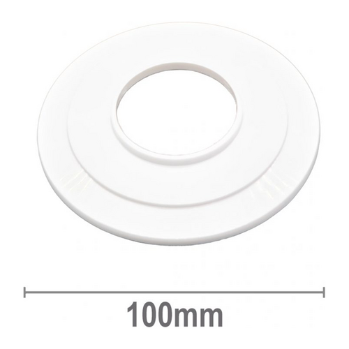 Cover Plate White Plastic Raised 50mm