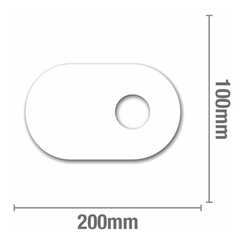 Self Adhesive Cover Plates to suit 40 DWV Oval (10 pk)