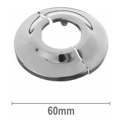 Hinged Chrome Metal Cover Plate 1/2 inch BSP