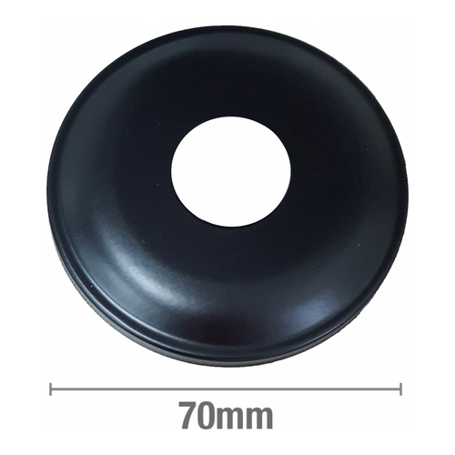 Cover Plate 1/2? BSP 10 Rise Metal Black