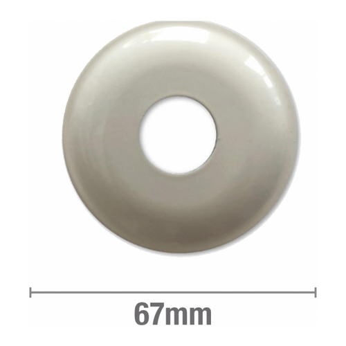 Cover Plates 10mm Rise 1/2 Inch BSP Ivory