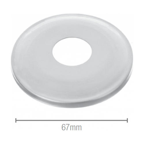 Cover Plate 10mm Rise 1/2 inch BSP C/bond White
