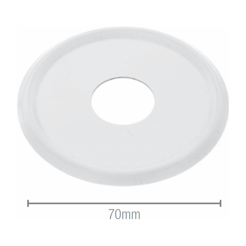 Cover Plate 1/2inch BSP Colourbond White