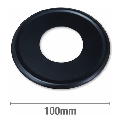 Cover Plate 40mm PVC Black Metal