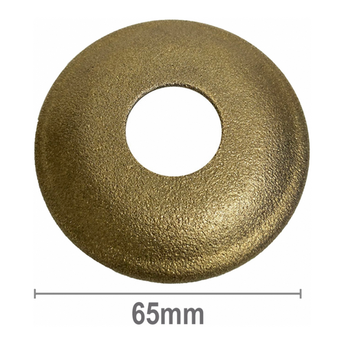 Cover Plate 1/2? BSP 10 Rise Rough Brass