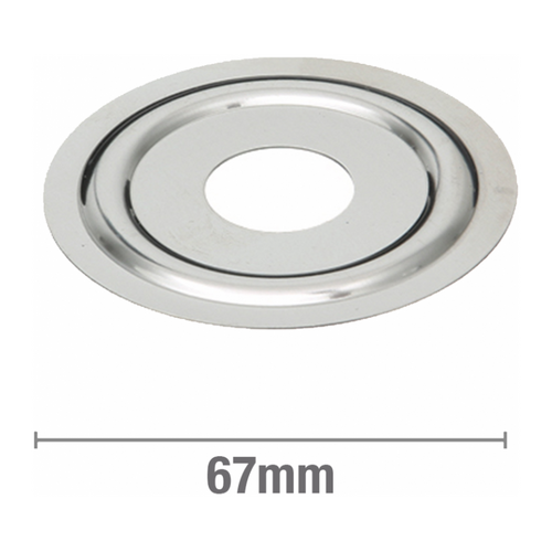 S/Steel Cover Plate 68mm O.D. 1/2inch BSP
