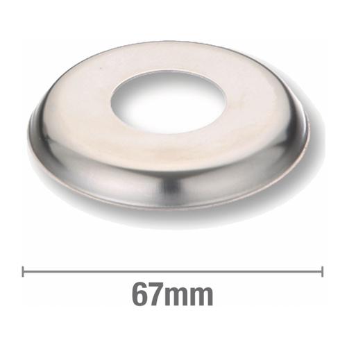 Stainless Steel Round Cover Plate 3/4 inch BSP with 10mm Rise