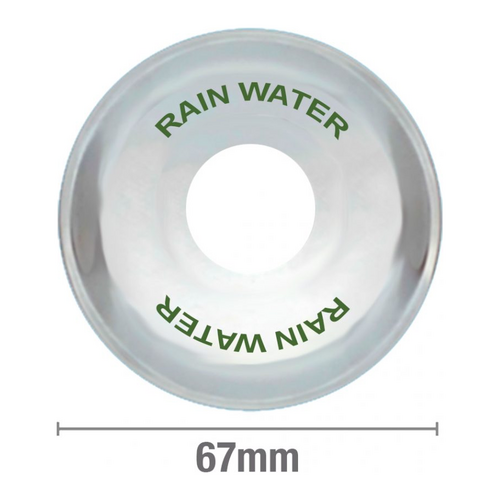 Rainwater Green on Clear Stainless Steel ½ BSP 10mm Rise