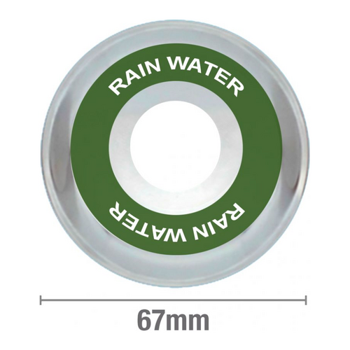 Rainwater White on Green Stainless Steel ½ BSP 10mm Rise