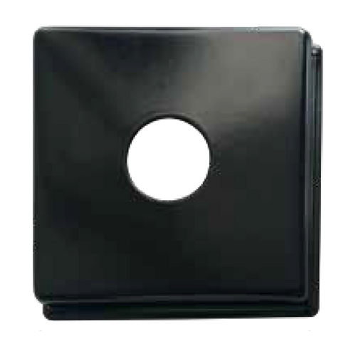 1/2? BSP Square 10mm Rise Black ABS Plastic 70mm x 70mm