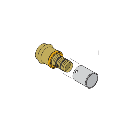 DN15 X Multi DN16 Pn20 (Water) Adaptor Pex-Al Crimp