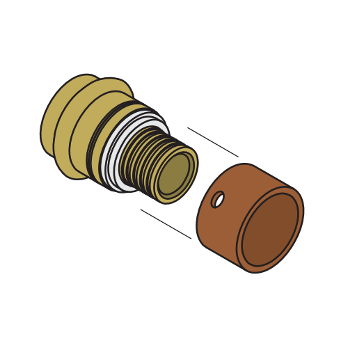 DN20 X PEX DN20 PN20 (Water) Adaptor PEX Crimp