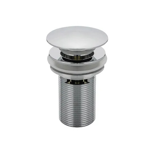 40mm X 75mm Dome Top Plug And Waste Pop-Up Basin With Overflow Chrome Plated