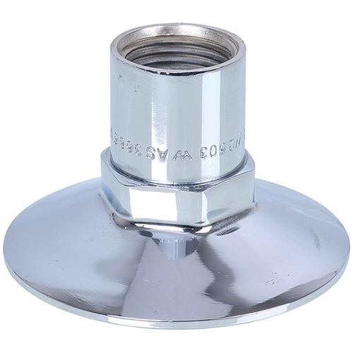 15mm X 50mm Chrome Flanged Bib Extension Brass