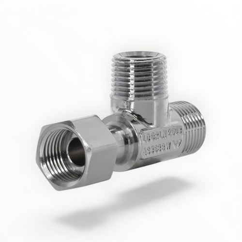 15MI X 15MI X 15mm Swivel FIlter Water Tee Brass