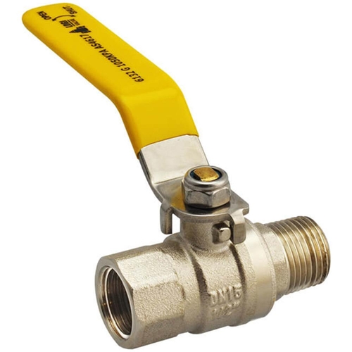 AGA Approved Ball Valve Lever Handle MI X FI 15MM