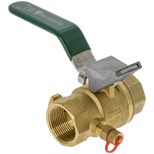 Watermarked Ball Valve HVAC With Test Plug FI X FI 50MM Lead Free